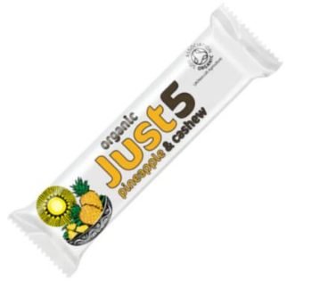 Just5 Pineapple & Cashew Snack Bar 40g